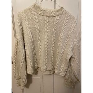 Cable knit sweater
